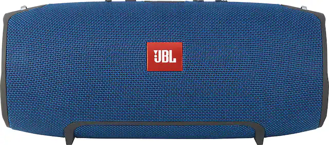 Front. JBL - Xtreme Portable Bluetooth Speaker - Blue.