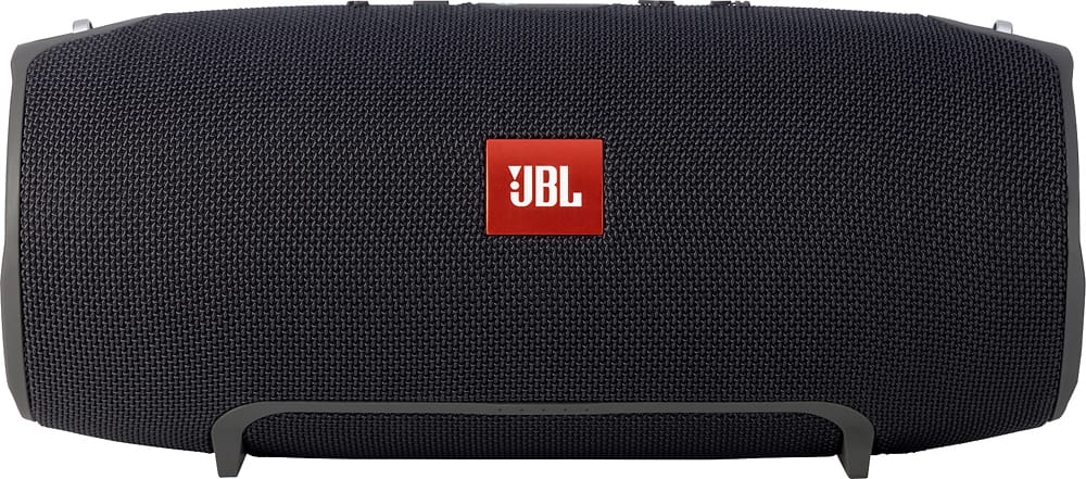 Front. JBL - Xtreme Portable Bluetooth Speaker - Black.
