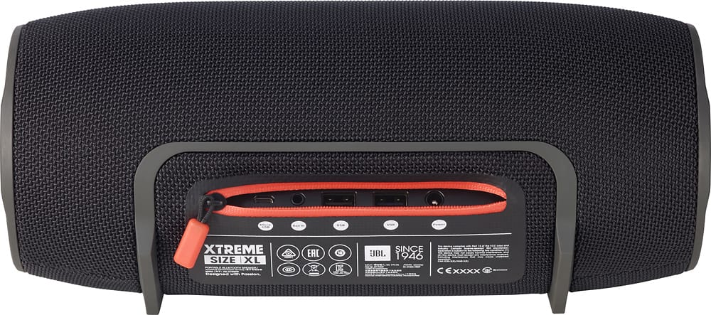 Alt View 12. JBL - Xtreme Portable Bluetooth Speaker - Black.