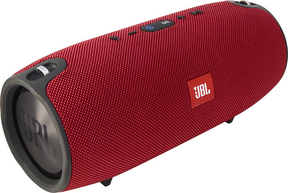 Angle. JBL - Xtreme Portable Bluetooth Speaker - Red.