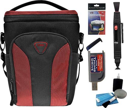 Angle Standard. Tenba - Mixx Large Top Load Camera Bag - Red.