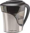 ZeroWater - 8-Cup Water Filtration Pitcher - Black/Stainless Steel - Angle