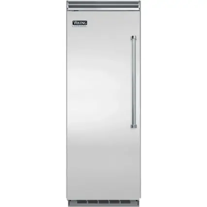 Front. Viking - Professional 5 Series Quiet Cool 15.9 Cu. Ft. Upright Freezer - Silver.