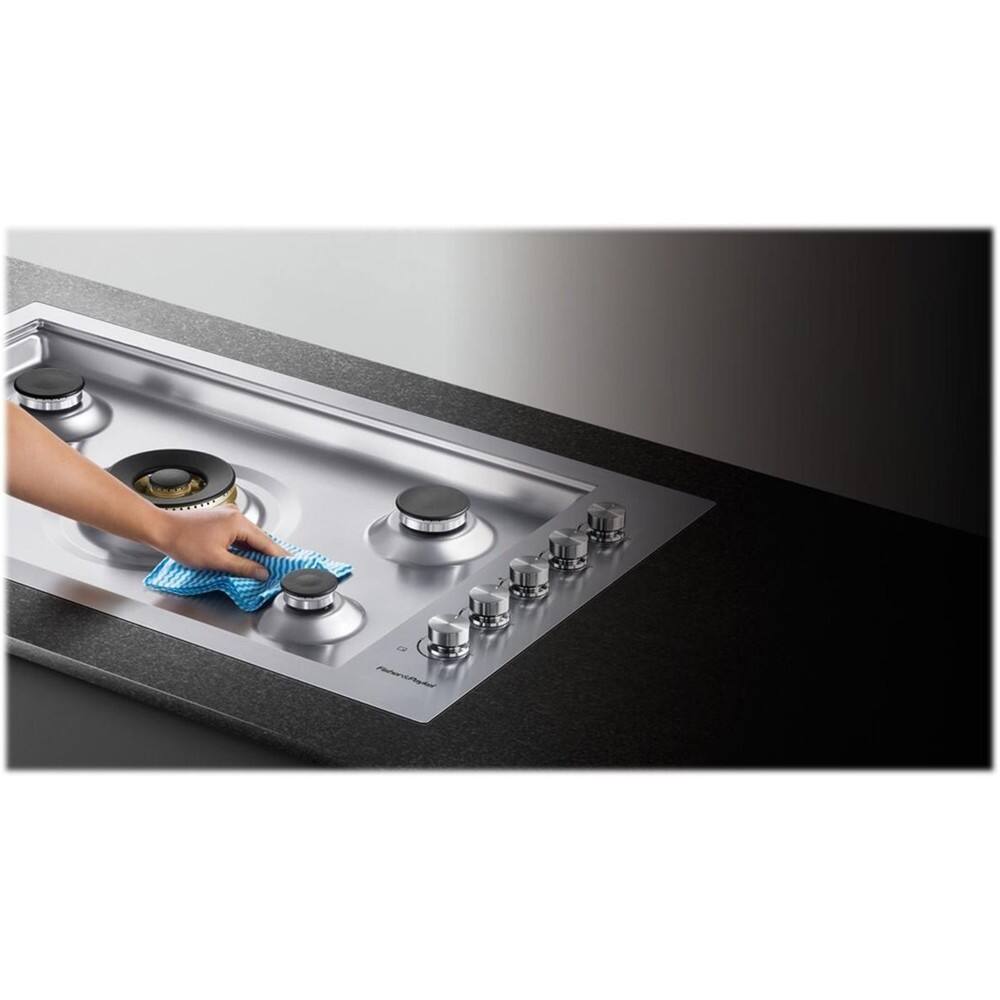 Best Buy Fisher & Paykel 36" Gas Cooktop Brushed stainless steel