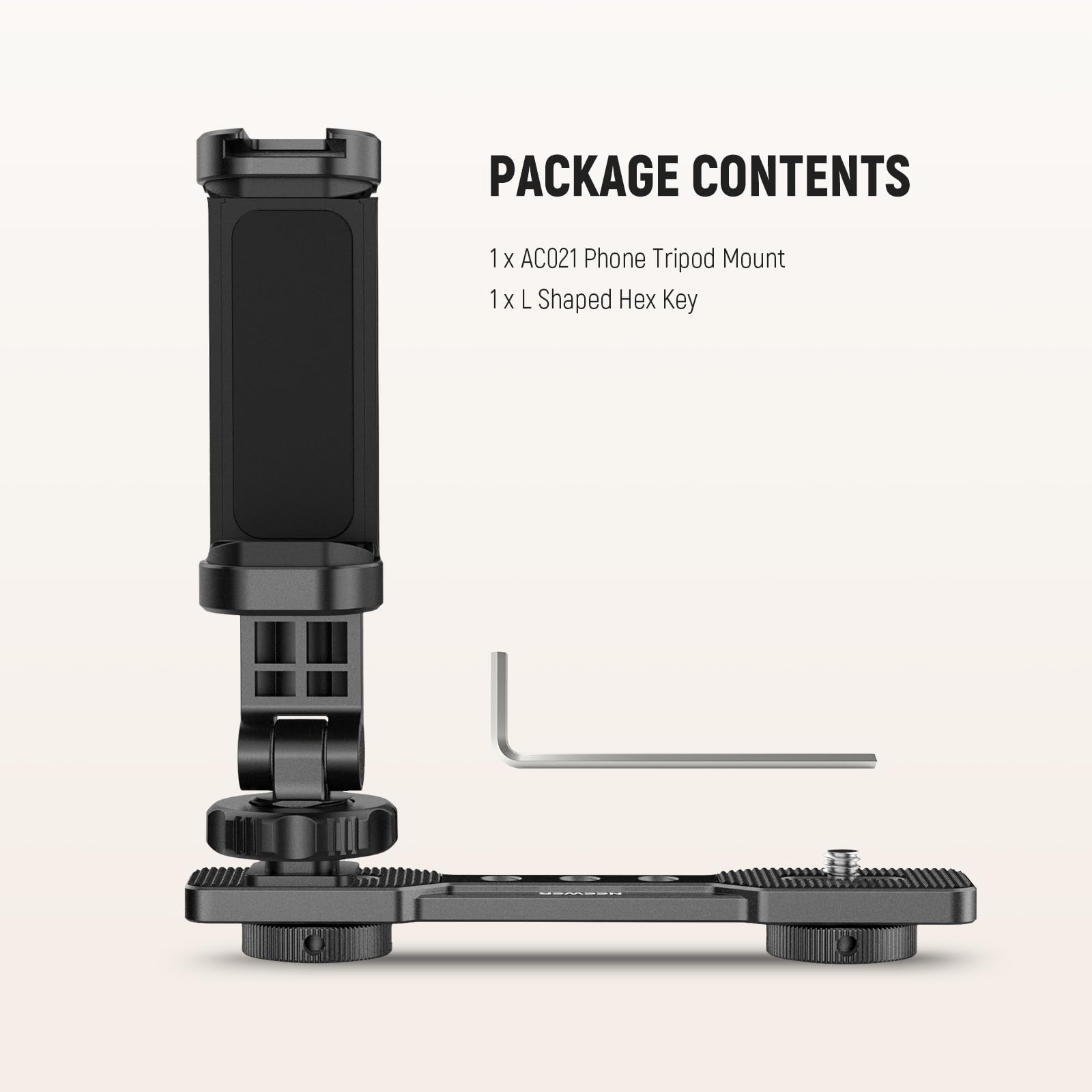 Neewer Phone Holder for DJI Pocket 4 & 3, 1/4