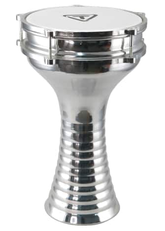 "Tycoon Percussion - 14"" Aluminum Darbuka with Built-In Tambourine, Crisp Sound, Full-Bodied Tone, Steel Jingles, Durable Synthetic Head" price history on PriceWatchPro