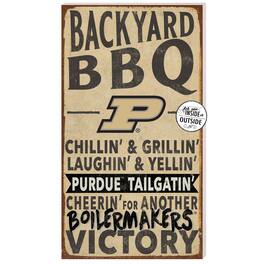 Jardine - Purdue Boilermakers 11'' x 20'' Indoor/Outdoor BBQ Sign - Tan