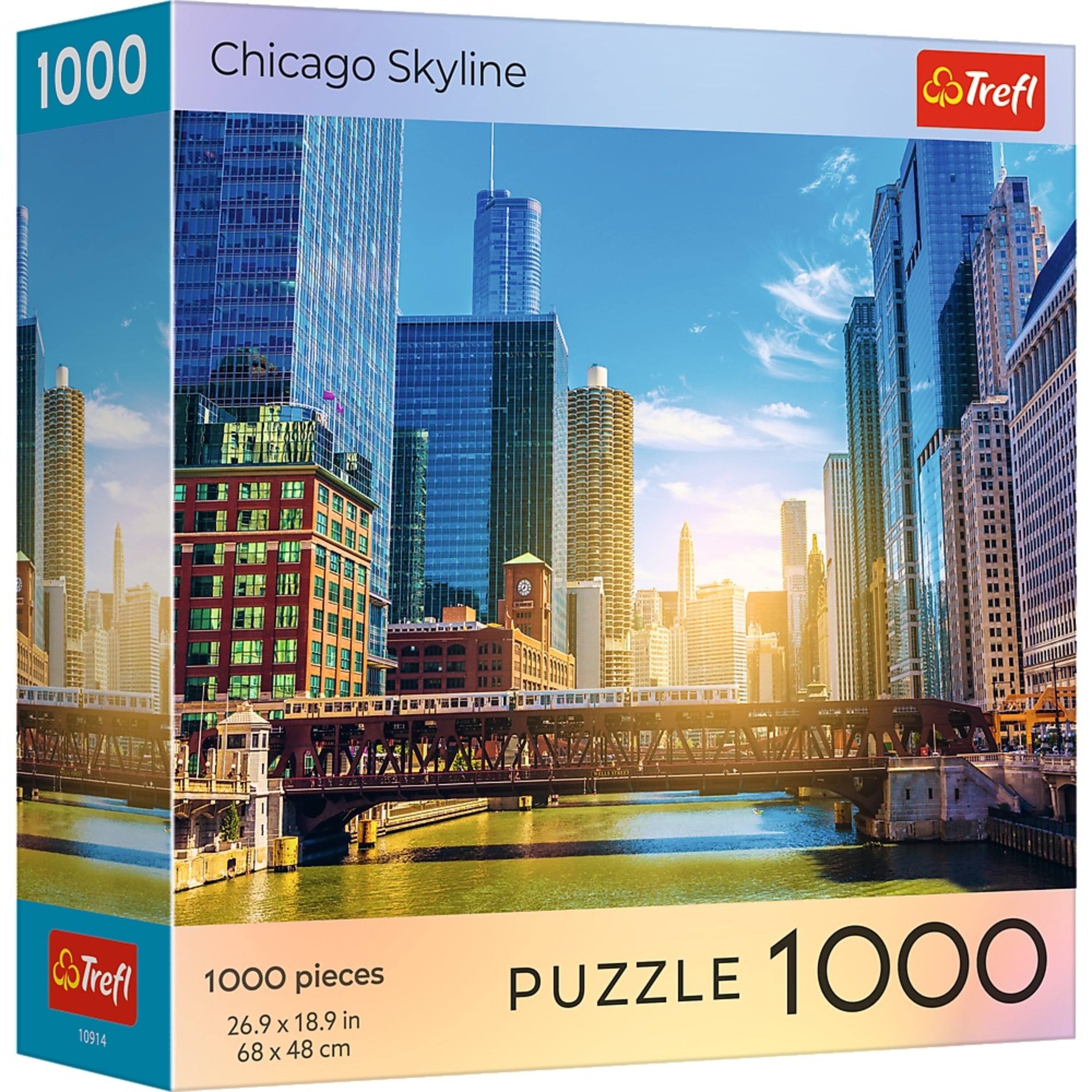 Trefl - Red 1000 Piece Puzzle - Cities - Chicago Skyline