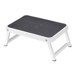 Hailo - Folding Step Stool, OneStep Compact Platform, Non-Skid, 330 Lbs Capacity - Black, White