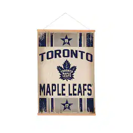 Evergreen Enterprises - Toronto Maple Leafs 24" x 36" Antique Style Canvas Wall Art Tapestry with Wood Frame - Multicolor