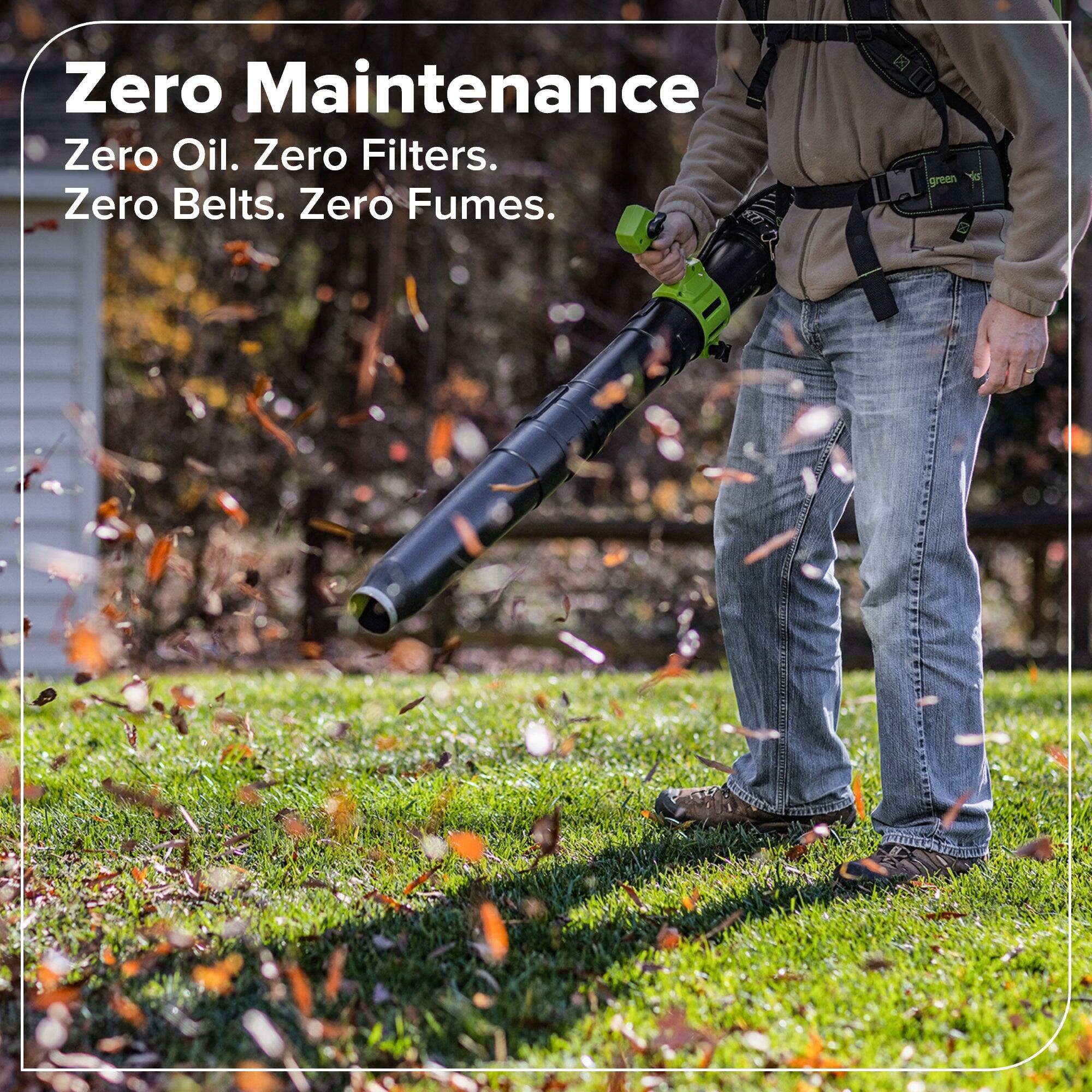 Zero Maintenance  
Zero Oil. Zero Filters.  
Zero Belts. Zero Fumes.