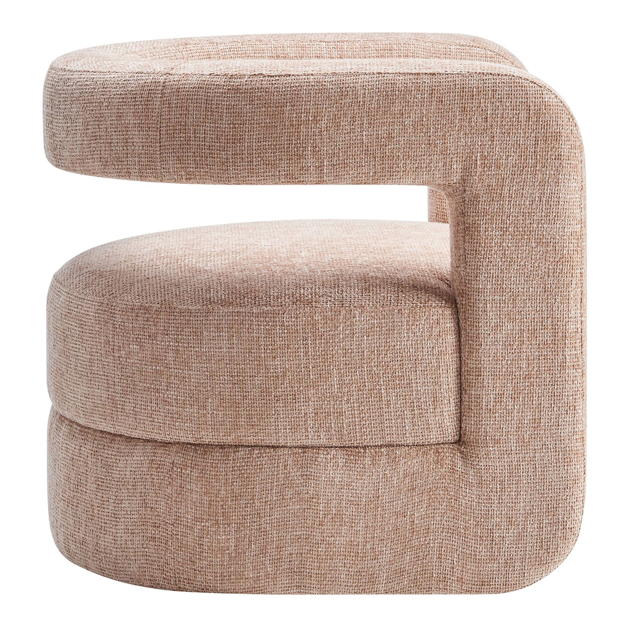 Alt View 2. Modway - Jaylin Upholstered Chenille Accent Chair by Modway - Blush.