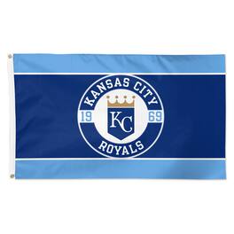 WinCraft - Kansas City Royals 3' x 5' Applique Flag - Multicolor