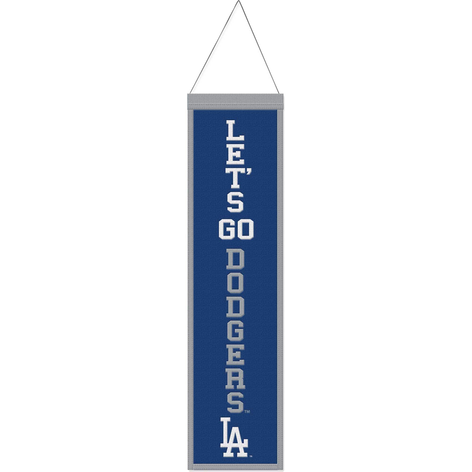 WinCraft - Los Angeles Dodgers 8" x 32" Slogan Wool Banner - Multicolor