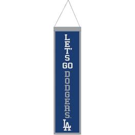 WinCraft - Los Angeles Dodgers 8" x 32" Slogan Wool Banner - Multicolor