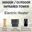 Indoor / Outdoor / Infrared Tower Electric Heater Infrared Heating Power P2 P1 P2 A P3 Timer Digital Multi-Function Control Panel Remote Control
