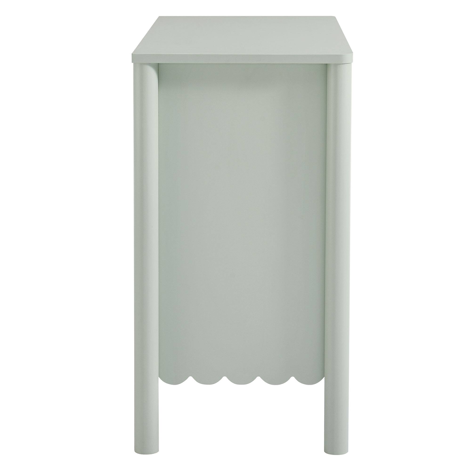 Alt View 2. Modway - Emmeline 35" 2-Door Scalloped Sideboard Cabinet by Modway - Sage.