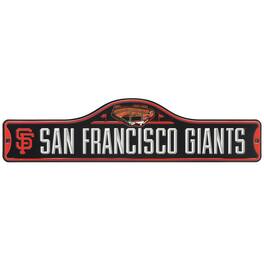 Open Road Brands - San Francisco Giants 5'' x 20'' Metal Street Sign - Multicolor
