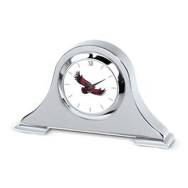Jardine - Saint Joseph's Hawks Primary Team Logo Napoleon Desk Clock - Silver