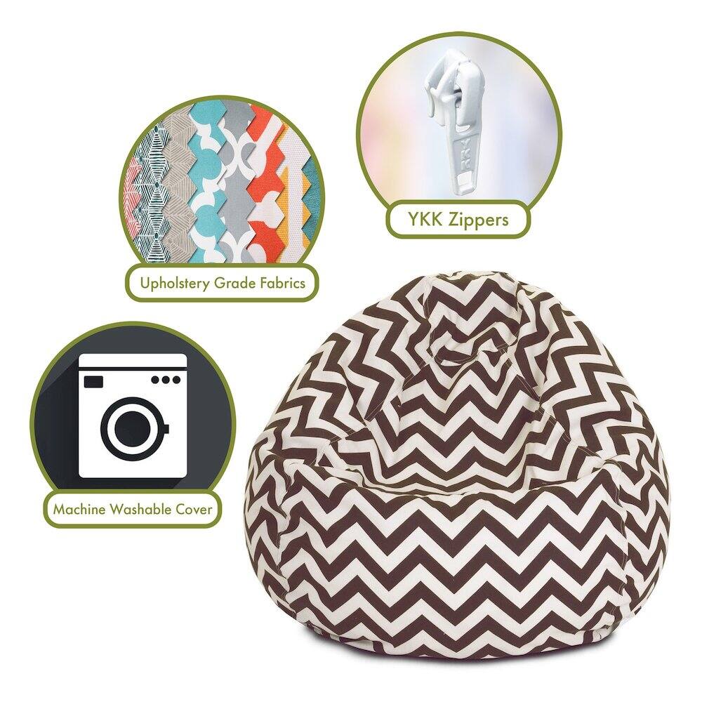 - Upholstery Grade Fabrics
- YKK Zippers
- Machine Washable Cover