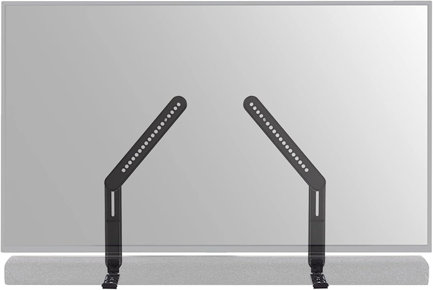 Front. Schertz - TV Mount Kit for Soundbars – Fits Most Sound Bars Up to 15 lbs – Easy Install with Full Motion Capability – Model SOA-SB - Black.