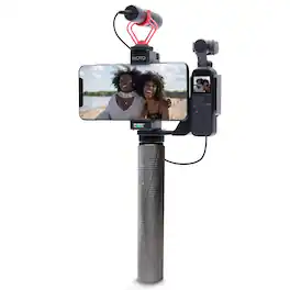 MOVO - OPR-50G Video Rig for DJI OSMO Pocket - Includes Smartphone Mount and Grip Handle