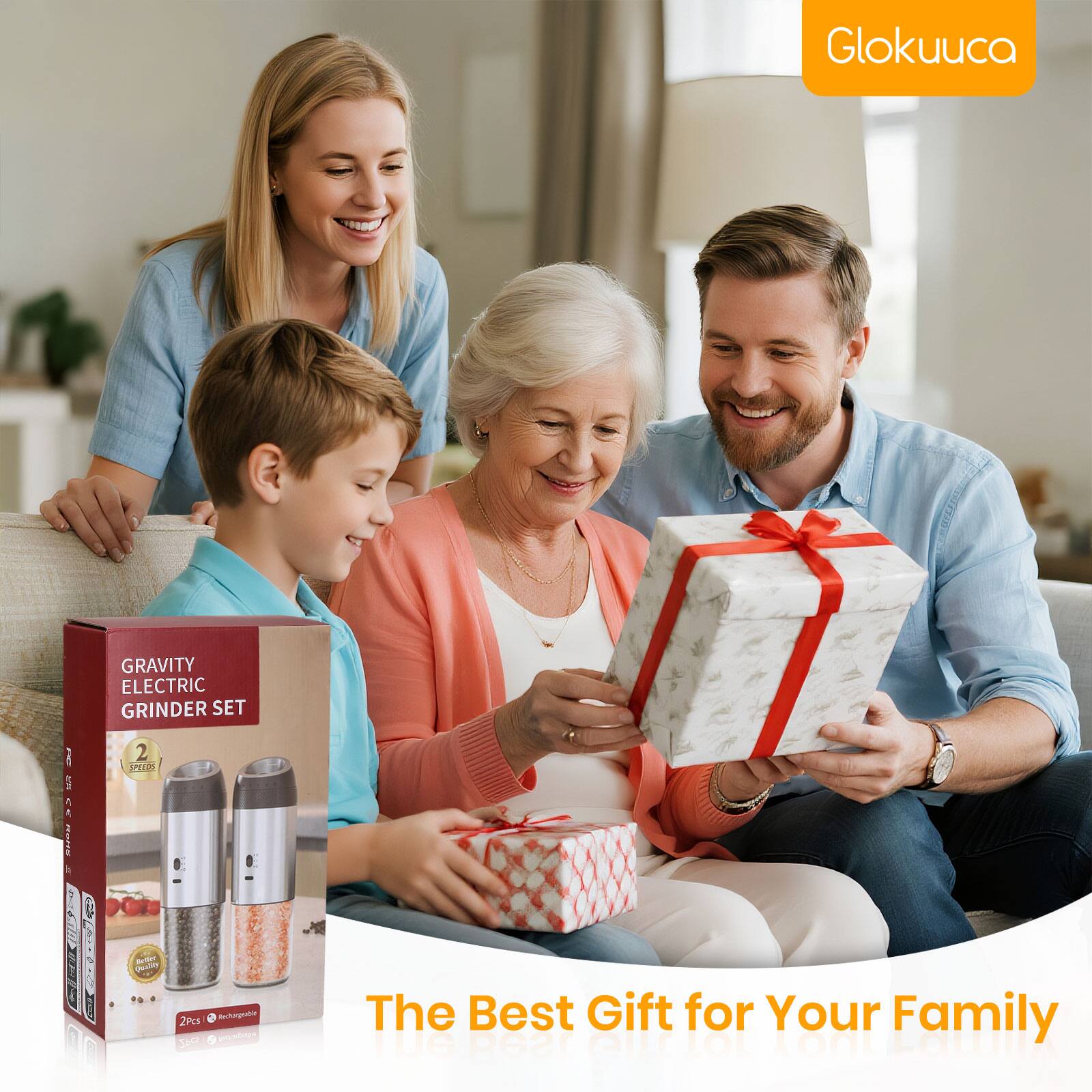 Glokucuca | A LION GRAVITY ELECTRIC GRINDER SET 2 PCS: 2 Pcs 1 Racogiatoc - TA4 The Best Gift for Your Family