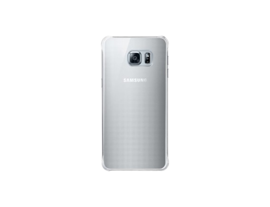 Front. Samsung - SAMSUNG Galaxy S6 edge + Glossy Cover I Color: Silver - sliver.