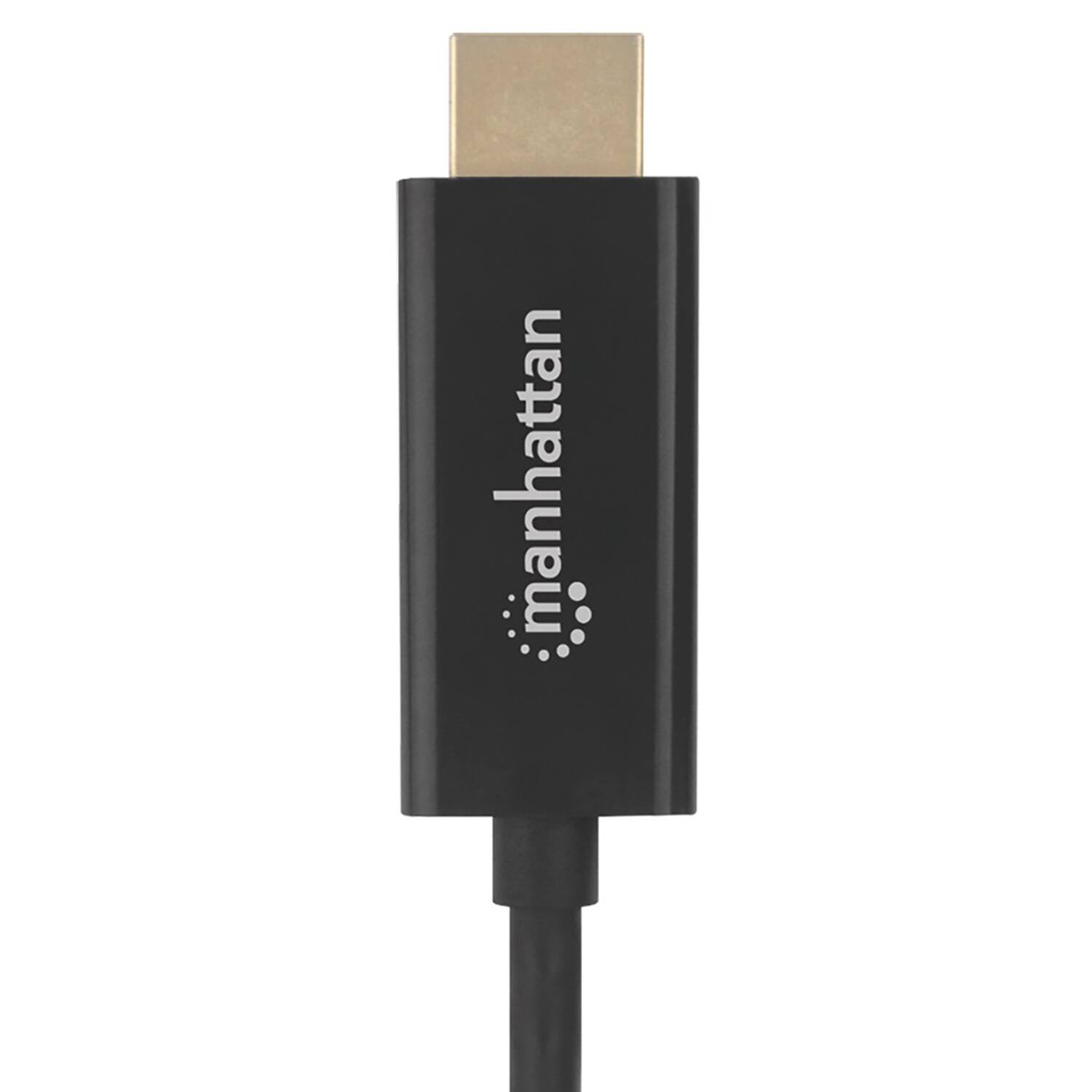 Alt View 1. Manhattan - 4K 60 Hz DisplayPort to HDMI Cable 6 ft - Black.