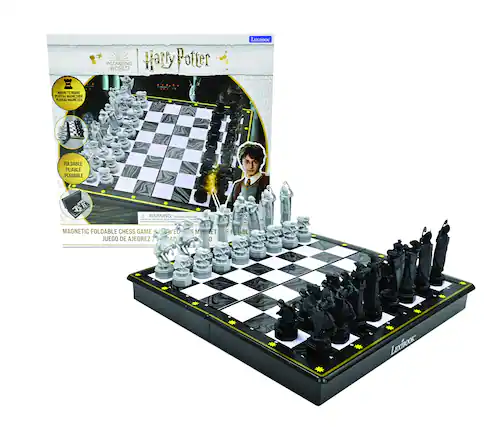 WIZARDING WORLD Harry Potter LEXIBOOK ANE E KARC * E MNO PLELAS MAUNETES FULDABLE PLIABLE PLEGABLE D WARNING MAGNETIC FOLDABLE CHESS GAME 'EC JUEGO DE AJEDREZ AD - S M ET 0 E NCA BL - LEXIBOOK
