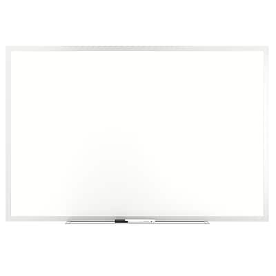 Front. TRU RED - TRU RED™ Melamine Dry Erase Board, Gray Frame, 3' x 2' (TR59355) - Gray.