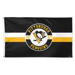 WinCraft - Pittsburgh Penguins 3' x 5' Applique Flag - Multicolor