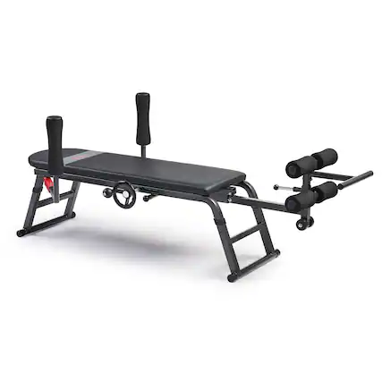 Front. Sunny Health & Fitness - Inversion Traction & Stretch Decompression Table - Black.