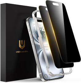 UNBREAKcable - 2-Pack Screen Protector Tempered Glass for iPhone 16 Plus - Privacy