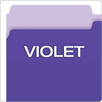 Alt View 3. Pendaflex - Pendaflex Recycled File Folder, 1/3-Cut Tab, Legal Size, Violet, 100/Box (43501/3VIO) - Violet.