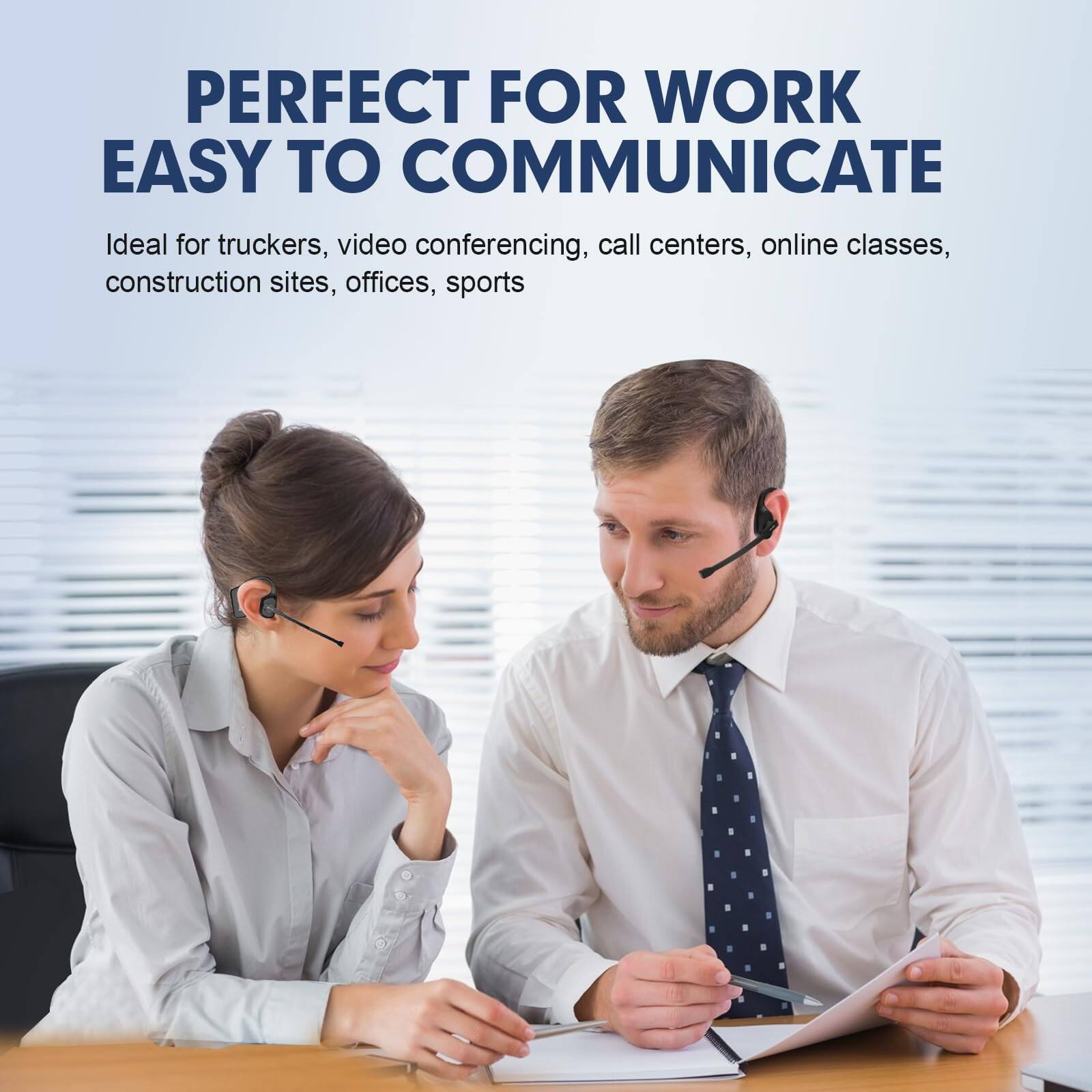 PERFECT FOR WORK  
EASY TO COMMUNICATE  

Ideal for truckers, video conferencing, call centers, online classes, construction sites, offices, sports