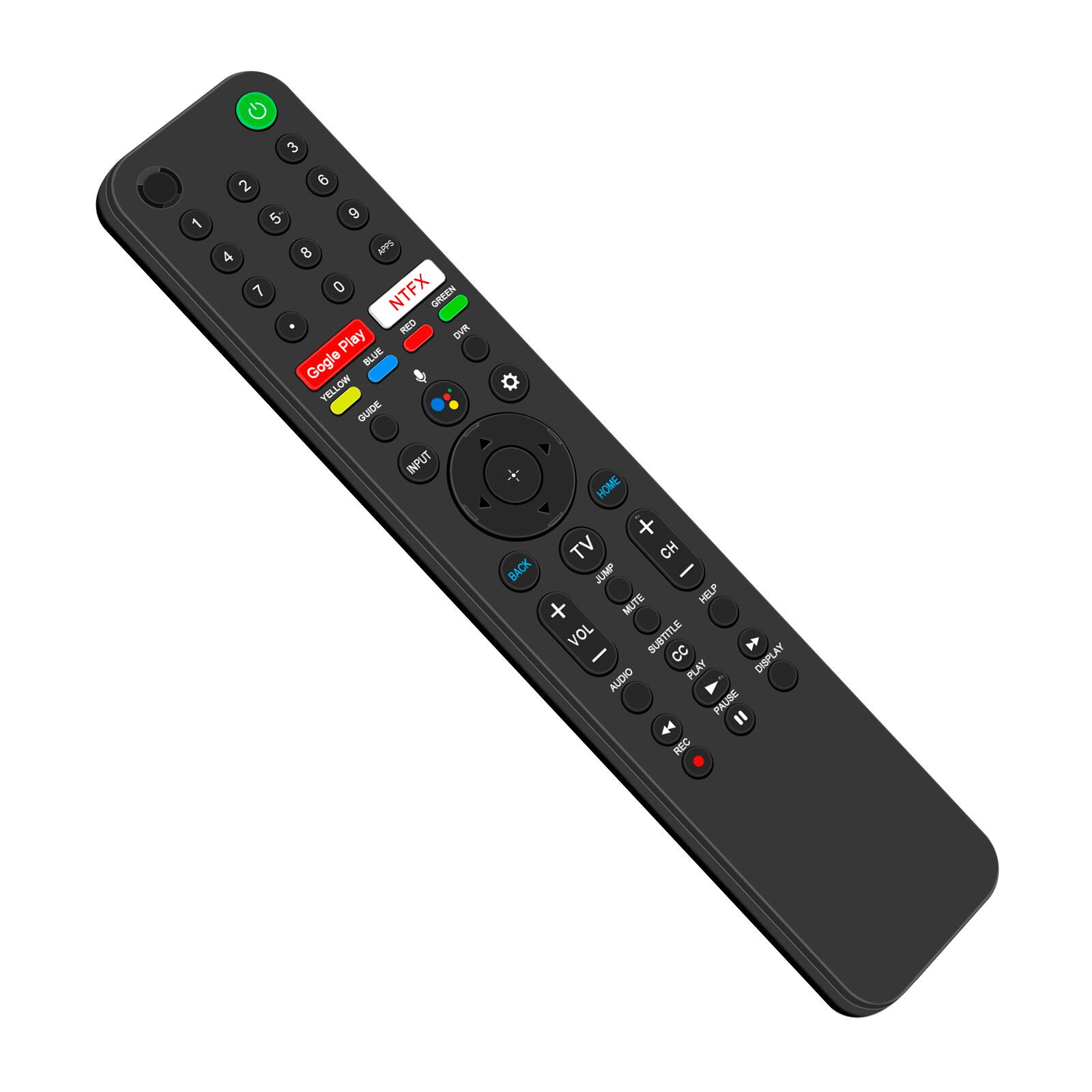 3 1 2 5 4 7 6 9 0 APS NTFX GREEN RED DVR Play Google BLUE YELLOW LOW GUIDE INPUT HOME TV CH BACK JUMP MUTE HELP VOL SUBTITLE CC DISPLAY AUDIO PLAY PAUSE REC