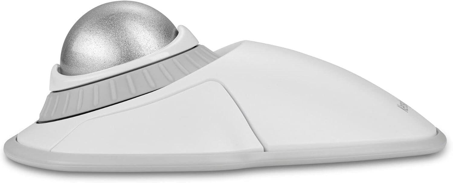 Left. Kensington - Kensington Orbit Wireless Trackball with Scroll Ring - Black - Optical - Wireless - Bluetooth/Radio Frequency - 2.40 GHz - Black,Red.