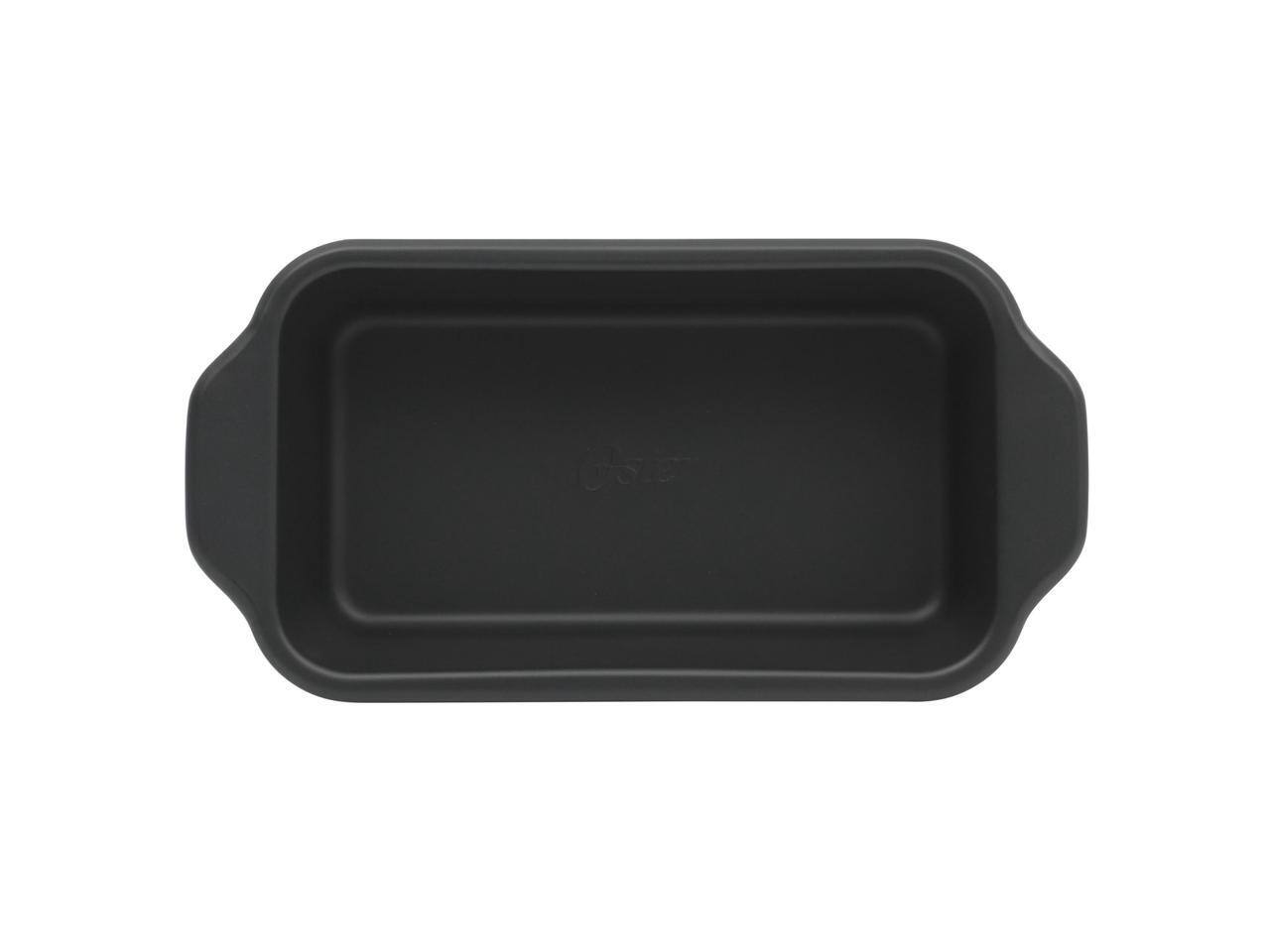 Alt View 2. Oster - Oster Teston Platinum Collection 9 Inch Nonstick Carbon Steel Loaf Pan in Matte Black - Matte Black.