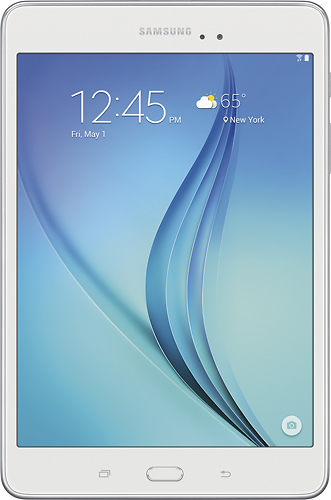 Samsung - Geek Squad Certified Refurbished Galaxy Tab A - 8" - 16GB - White