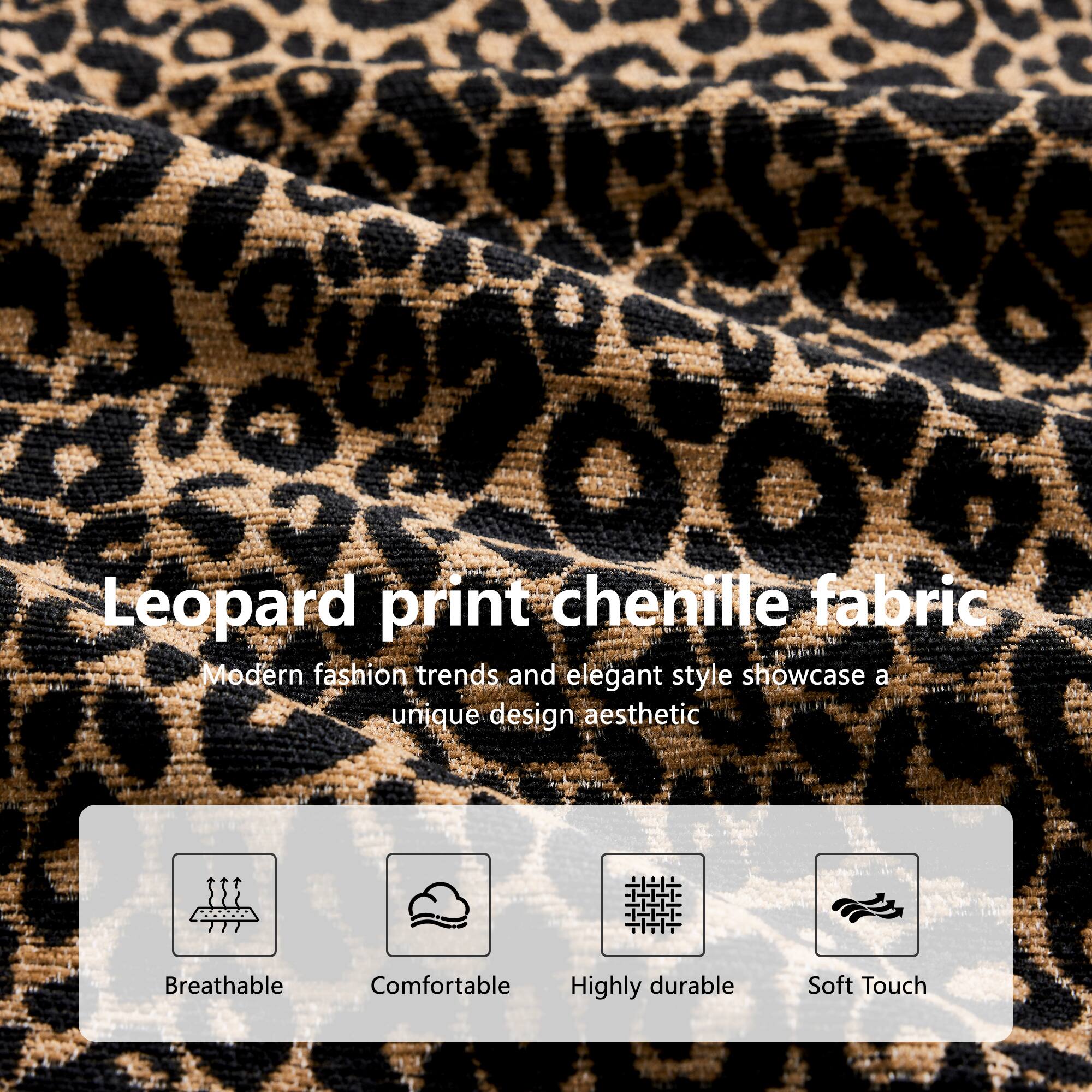 Leopard print chenille fabric

Modern fashion trends and elegant style showcase a unique design aesthetic

- Breathable
- Comfortable
- Highly durable
- Soft Touch