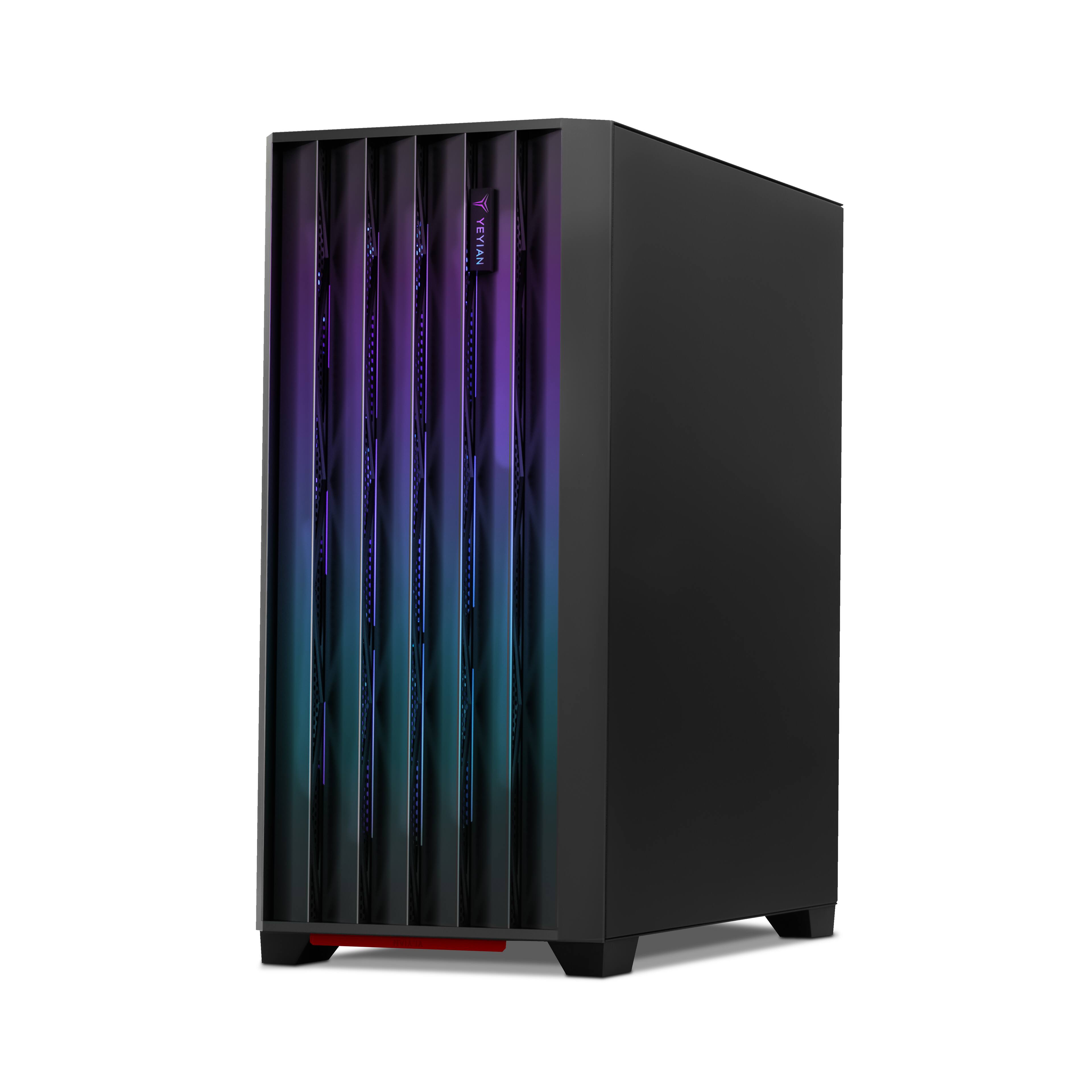 Left. YEYIAN - Yeyian - Gaming Desktop Phoenix Glass - Intel Core i7 13700F - NVIDIA Geforce RTX 4070 Super - 16GB DDR5 - 1TB NVMe SSD - Black.