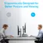 Ergonomically Designed for Better Posture and Viewing Before and After