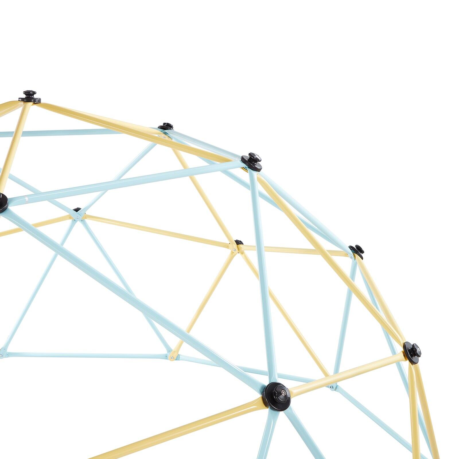 Alt View 9. Glintex - 10FT Kids Climbing Dome, 1000LBS Geometric Playground with Net and Basketballs for Outdoor Fun.