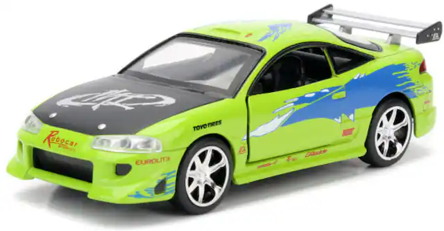 A toy car with the text "TOYO TIRES" and "Robocar" on it.