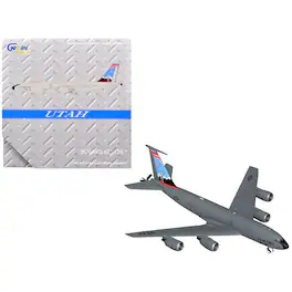 Boeing KC-135R Stratotanker Aircraft "Utah Air National Guard" US Air Force Gray 1/400 Model Airplane by GeminiJets