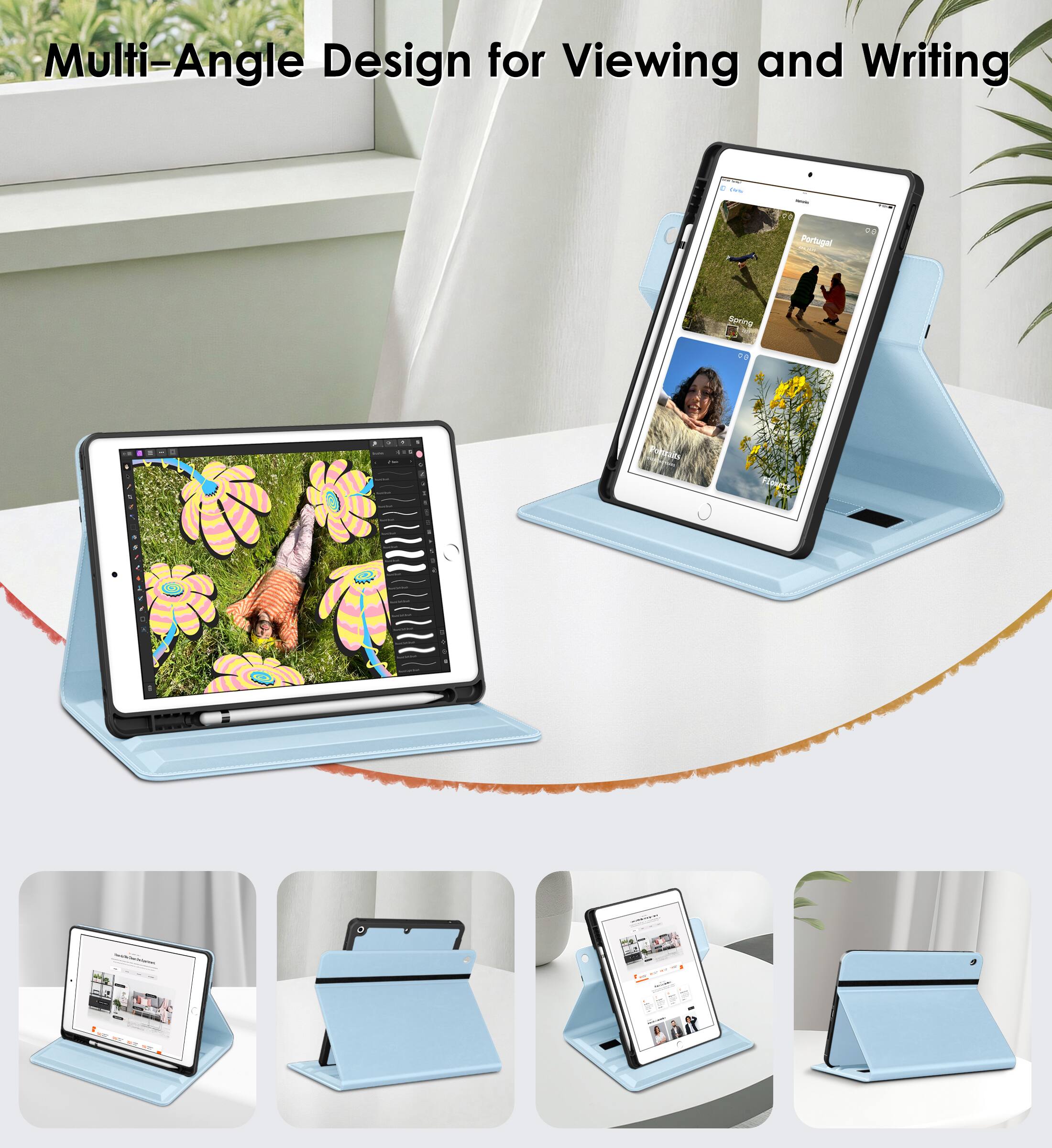Multi-Angle Design for Viewing and Writing.