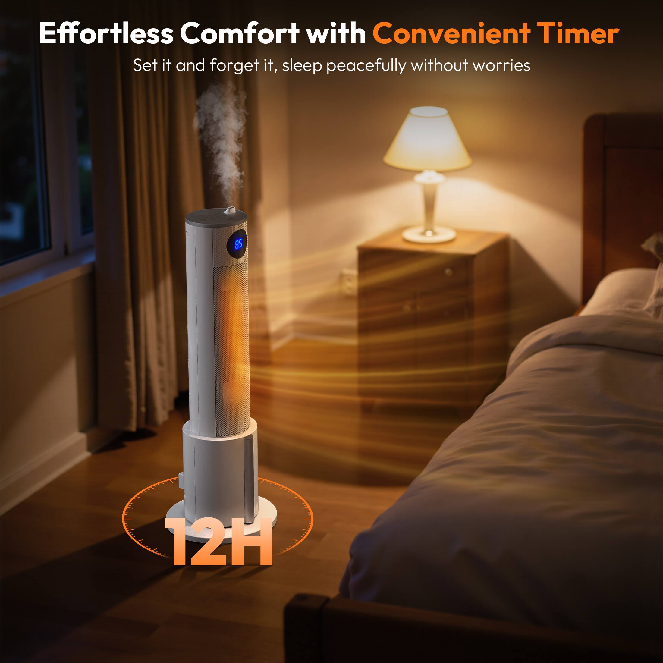 Effortless Comfort with Convenient Timer

Set it and forget it, sleep peacefully without worries

12H