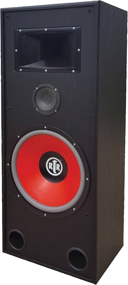 Left View: BIC America - RtR 15" 430-Watt Passive 3-Way Floor Speaker (Each) - Black