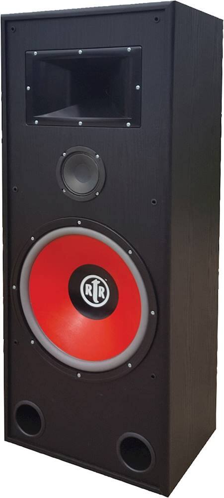 Left. BIC America - RtR 15" 430-Watt Passive 3-Way Floor Speaker (Each) - Black.